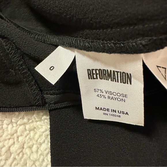 Reformation Black Frida Midi Ruffle Dress - Picture 11 of 16